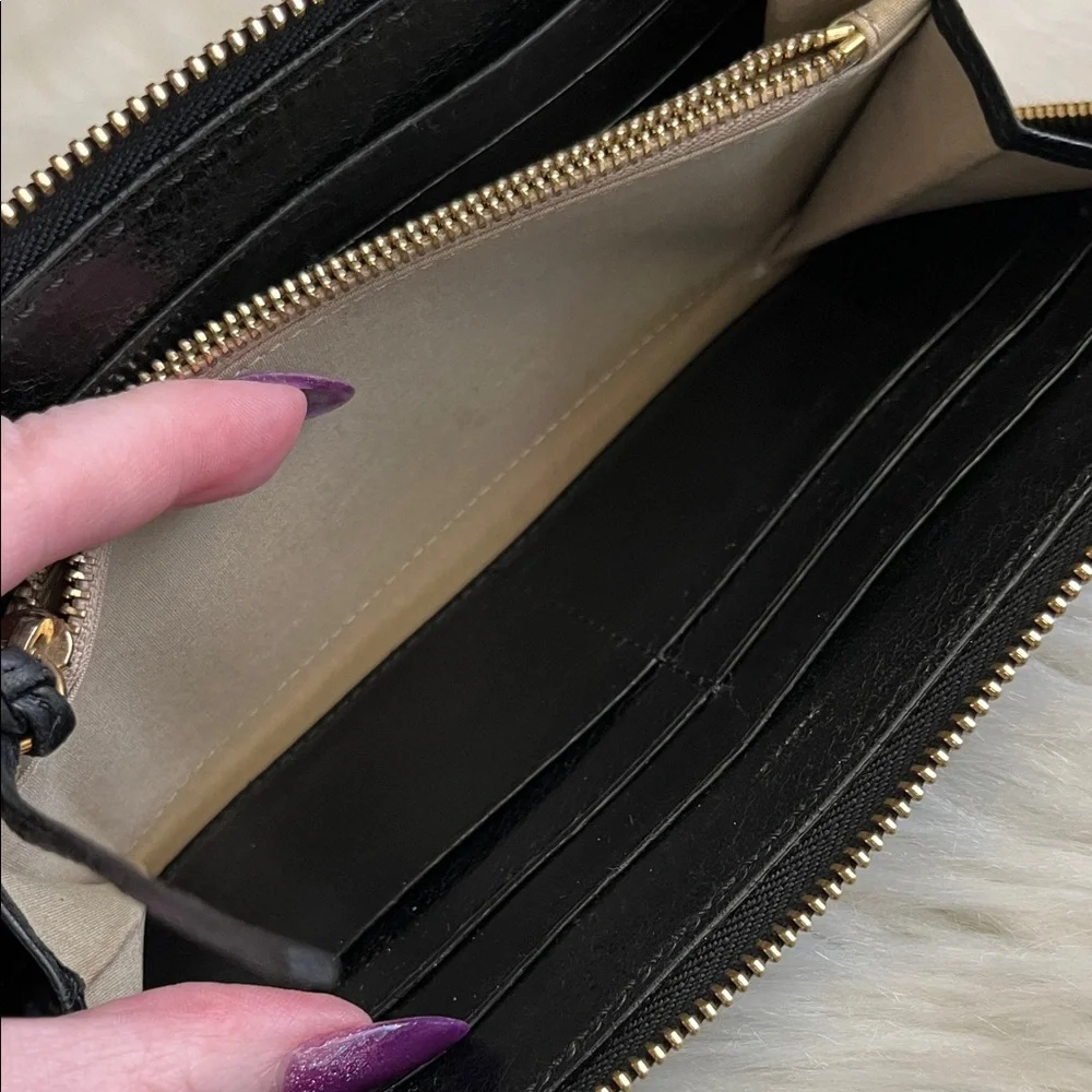 Chic Chloe Black Leather Long Wallet - Picture 12 of 14